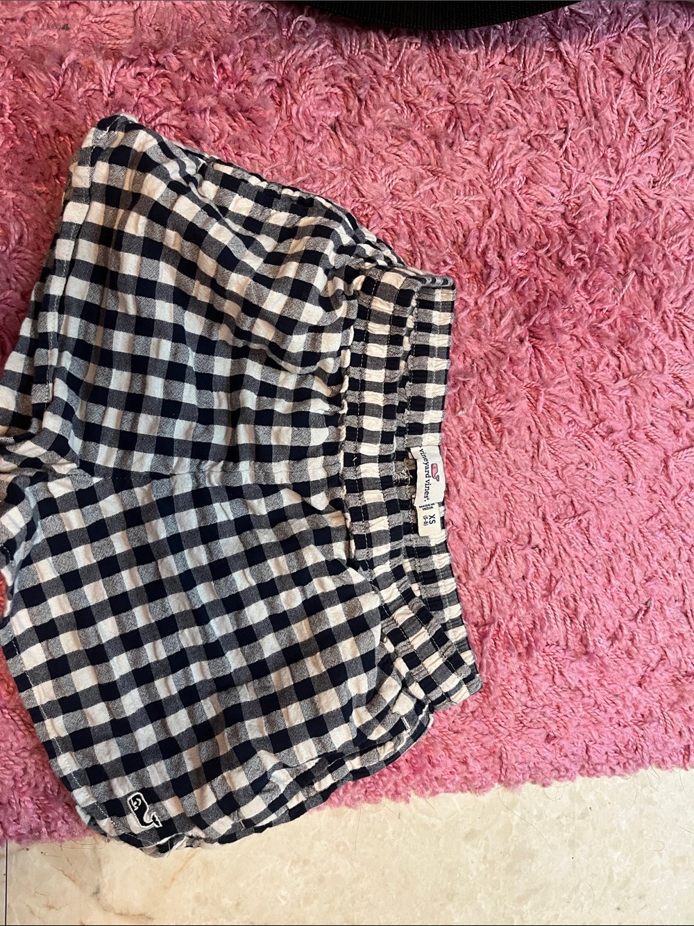 Vineyard Vines Black & White Gingham Shorts